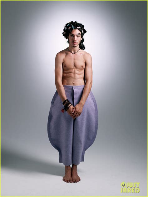 ezra miller shirtless and high heels for paper magazine photo 2709306 ezra miller shirtless