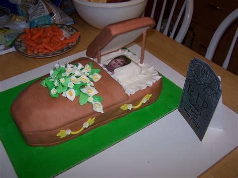 Coffin Cake For My Wifes 40th Bday Halloween Party Party Planning