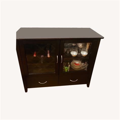 Raymour & Flanigan Bar Cabinet - AptDeco