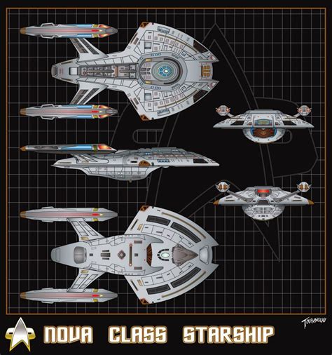 Starfleet Ships — Nova Class Starship Schematics By Sean Tourangeau