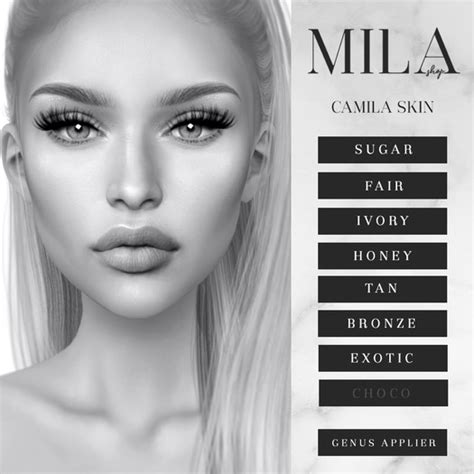 second life marketplace mila camila skin genus demo