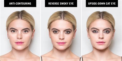Reverse Makeup Trends How To Do A Reverse Smoky Eye And Upside Down