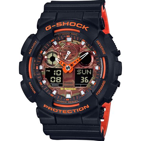 Relógio G Shock Classic Style Ga 100br 1a Bright Orange • Ean 4549526211379 • Relogios Pt