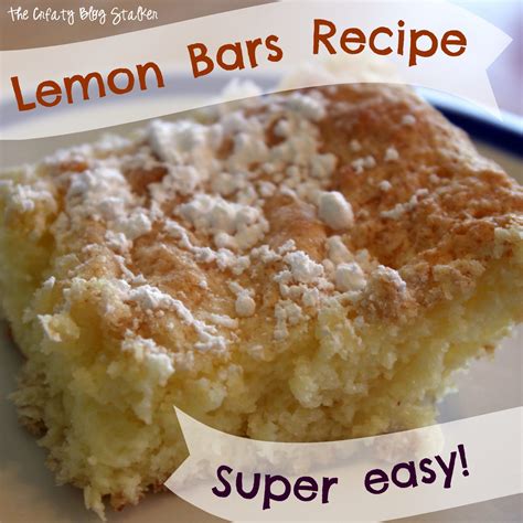 May 12, 2021 · here's how to make this easy angel food cake recipe. Super Easy Lemon Bars Recipe - The Crafty Blog Stalker