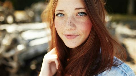 Sexy Blue Eyed Long Haired Red Hair Teen Girl Wallpaper 7412 1920x1080 1080p Wallpaper