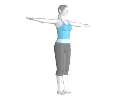 Wii Wii Fit Female Trainer The Models Resource
