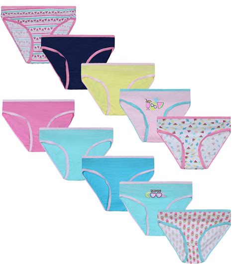 Buy Sweet And Sassy Girls Bikini Underwear Panties 10 Pack Online At Desertcartuae