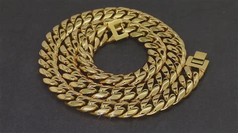 12mm Miami Cuban Link Chain In 18k Gold For Mens Chain Bogo Krkc Krkcandco