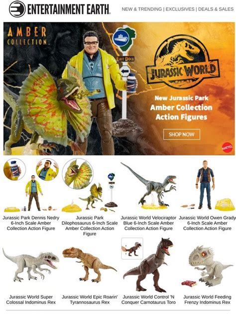 New Jurassic Park Amber Collection Action