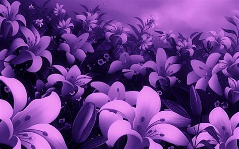 Awesome Violet Flower Wallpaper Full Screen High
