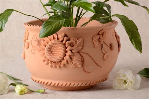 Buy Handmade Plant Pot Ceramic Planter 25 L Clay Flower Pots