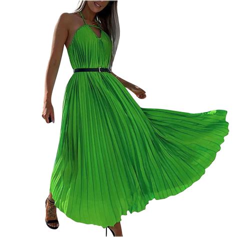 Meldvdib Womens Bohemian Dress Deep V Neck Summer Flowy Long Maxi