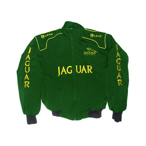 Jaguar Lear Racing Jacket Dark Green Nascar Jacket Nascarracingappeal