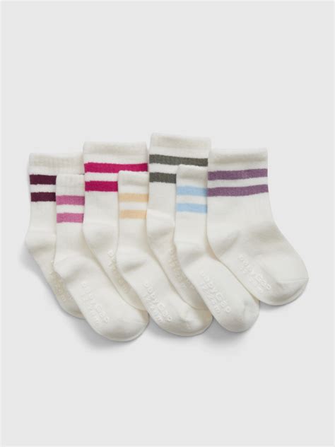 Toddler Cotton Crew Socks 7 Pack Gap