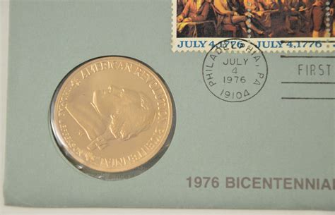 1776 1976 Bicentennial American Revolution Us Mint Coin And Stamp Cover