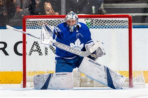 Toronto On October 28 Toronto Maple Leafs Goalie Frederik Andersen