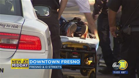 Woman Hit By Car While Crossing The Street In Downtown Fresno Abc30 Fresno