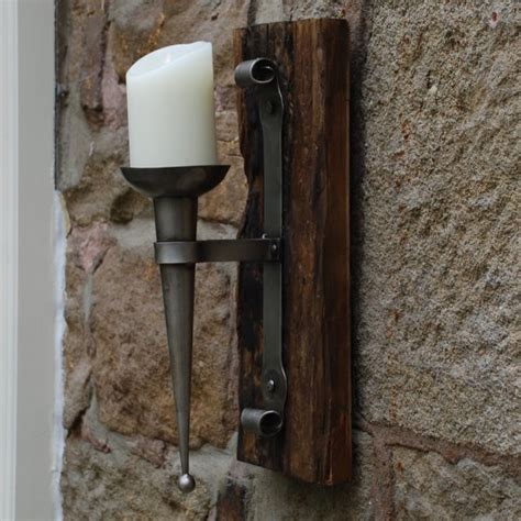 Reclaimed Wall Torch Rustic Rough Sawn Ts And Accessories