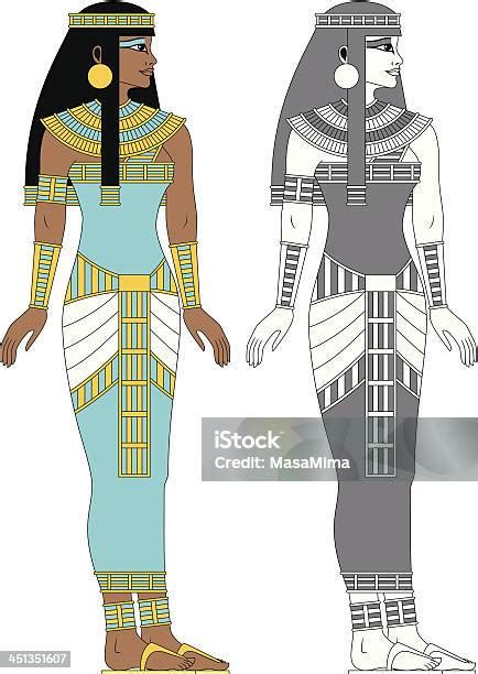 이집트어 여자 이집트 문화에 대한 스톡 벡터 아트 및 기타 이미지 이집트 문화 팔찌 검은색 istock