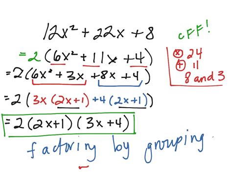 Different Methods Of Factoring Math Algebra Showme