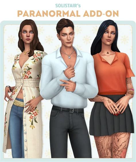 Paranormal Add On Pack Solistair On Patreon In 2021 Sims 4 Sims 4
