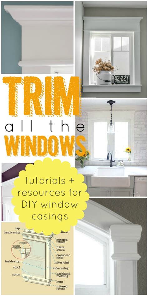 Less common than other types of trim, picture rail traditionally served the function of holding. Remodelaholic | How to Frame a Window: Tutorials + Tips ...