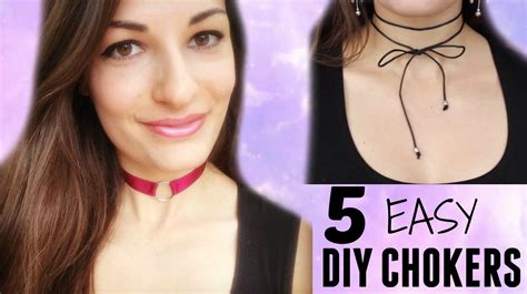 5 Easy Diy Chokers How To Make Your Own Choker Necklaces Zero Dollar