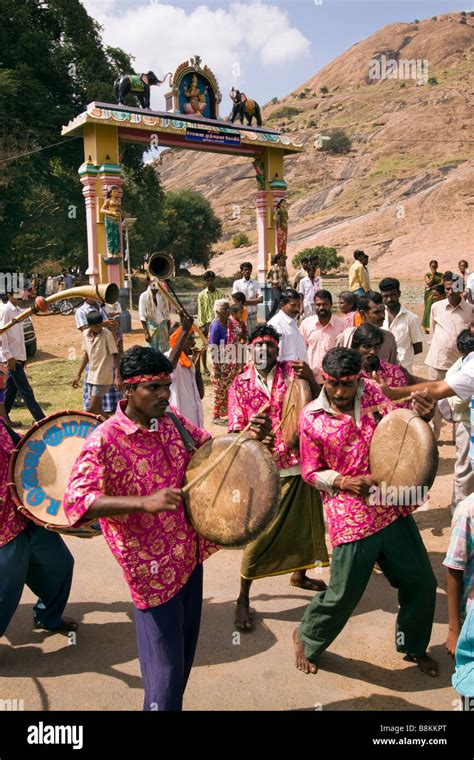 India Tamil Nadu Madurai Tidiyan Village Pongal Celebrations Welcome