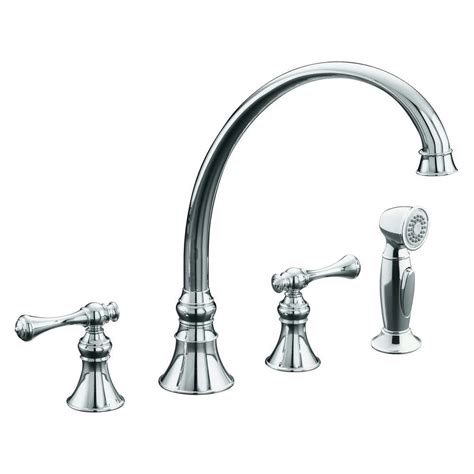 The first puzzle is how to get the faucet apart. American Standard Heritage 2-Handle Wall-Mount Kitchen ...