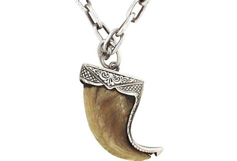 Mountain Lion Claw W Silver Necklace Afro Jewelry Pendant Watches