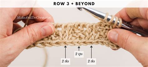 Ch 1, hdc into each fsc like normal to create the first row. Tunisian Crochet Ribbing - The Tunisian Rib Stitch Video ...