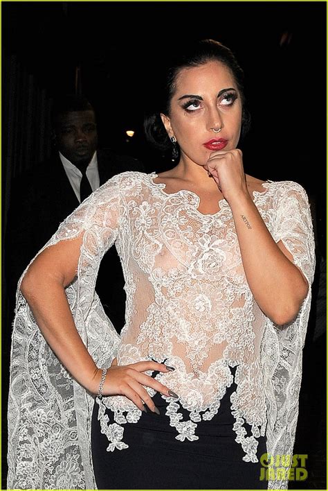 Lady Gaga S Nipples Get Cameras Flashing In London Photo