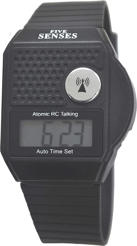 Atomic English Talking Watch Top Button Lcd Womens Men Watch With