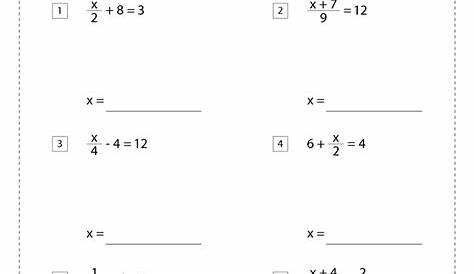 Two Step Equations Worksheets - Math Monks
