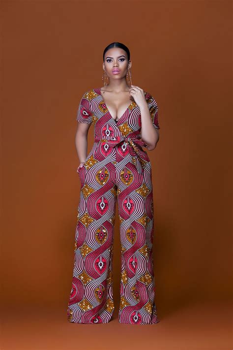African Print Malawi Jumpsuit Grass Fields Vibrant Colors To Make A