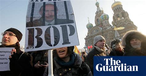 Russians Protest Against Putin In Pictures World News The Guardian