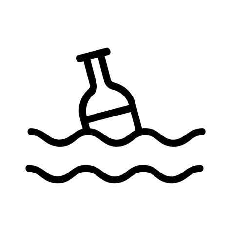 Symbolvektor Für Meeresverschmutzung Isolierte
