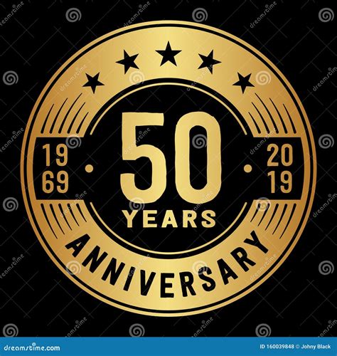 50 Years Celebrating Anniversary Design Template 50th Anniversary Logo