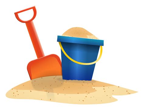 Sandpit With Fork And Bucket Stock Illustration Download Image Clip