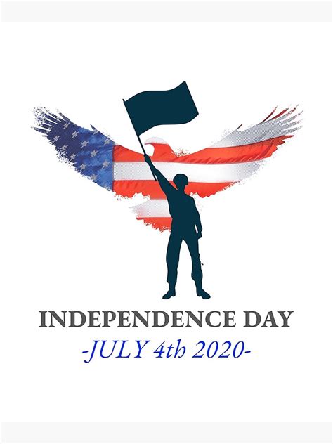 happy independence day 2020 poster by algee2012 redbubble