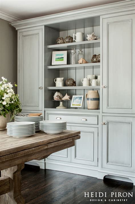 Dining hutch makeover (diy) | farmhouse style paint and decorate with me 2019. Transitional Beach House Kitchen Style - Home Bunch ...