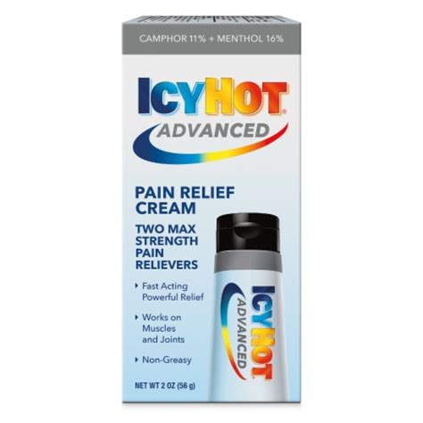 Icy Hot Advanced Max Strength Pain Relief Cream Oz Frys Food Stores