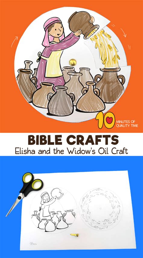 Elisha And The Widows Oil Craft Bible Crafts Sunday School Sunday