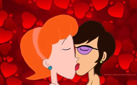 linda and charlene kiss by cartoon on deviantart cartoon disney