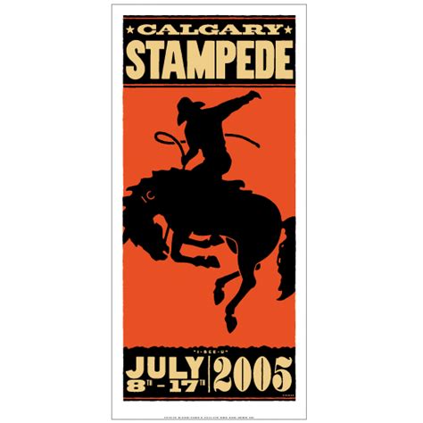 Michael Schwab Studio Rodeo Poster Calgary Stampede Western Posters