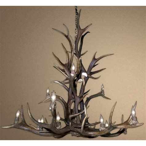 They are professionally handcrafted from reproductions of real antlers. Big Sky Real Antler Elk Cascading Chandelier CD-ECASC ...