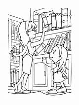 Librarian Ausmalbilder Bibliothekar sketch template