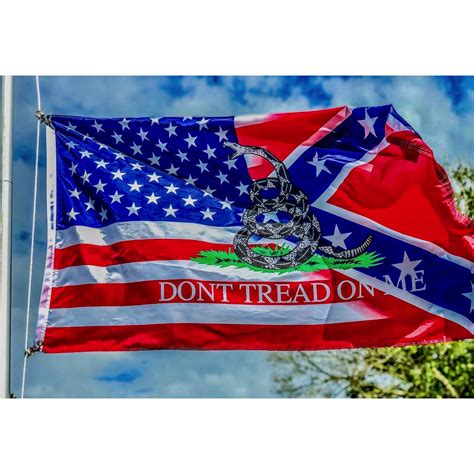 There's a problem loading this menu right now. Badass Dont Tread On Me Rebel Flags : USA Rebel Don't Tread On Me 3x5 Flag / Early american ...