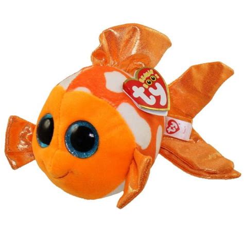 Ty Beanie Boo Plush Sami The Orange Fish 6