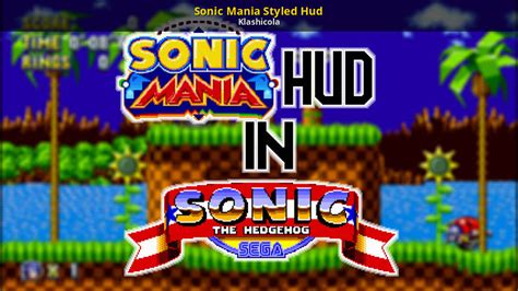 Sonic Mania Styled Hud Sonic The Hedgehog 2013 Mods